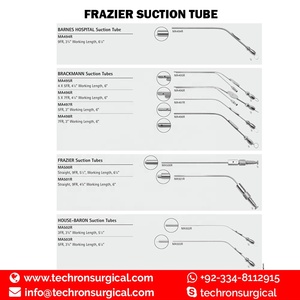 Tubo de Succión Frazier / Instrumentos Quirúrgicos de Otorrinolaringología - Product Image 6