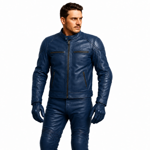 Plus size <b>men</b> women genuine cowhide leather motorcycle riding suit racing <b>biker</b> <b>jacket</b> pants gloves track street protective gear - Product Image 5