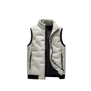 Wholesale High Quality Plus Size <b>Men's</b> <b>Vests</b> Waistcoats <b>Grey</b> Duck Down Filling <b>Men's</b> Puffer <b>Vest</b> <b>Men's</b> Puffer <b>Vest</b> - Product Image 1