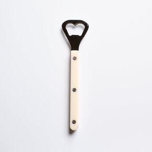 Ouvre-bouteille en acier inoxydable avec poignée en crème, ouvre-bouteille manuel pour usage domestique - Product Image 1