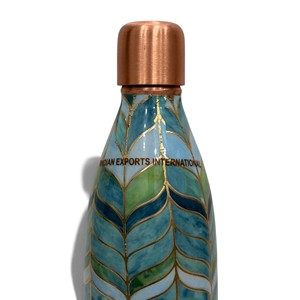 ภาชนะบรรจุน้ำ Copper Crest จาก Indian exports international (ทองแดงบริสุทธิ์รับรองมาตรฐาน) - Product Image 3