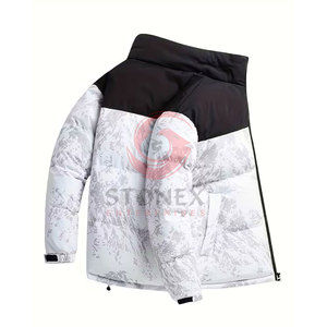 Chaqueta Acolchada Sublimada para Hombre, Ligera, Cálida, Impermeable, con Capucha, para Invierno, Viajes, Uso Diario y Casual - Product Image 5