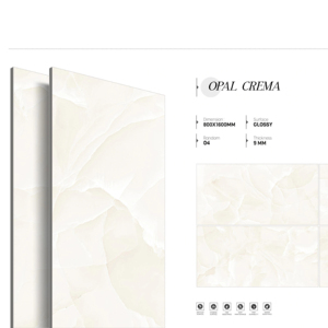 Dalles de porcelaine Signature Luminous Gloss 800x1600 1200x1800 750x1500mm pour une élégance intérieure et extérieure sublimée - Product Image 1