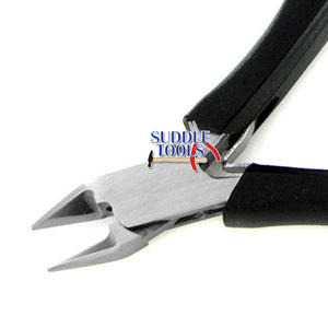 Cortador de Alambre Diagonal Angulado con Mordazas Micro, Alicates de Acero Inoxidable para Bricolaje, Fabricación de Joyas y Relojería D - Product Image 1