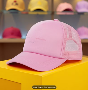 Casquette de baseball en maille légère et respirante en polyester, unisexe, pour l'été, style décontracté, idéale pour le quotidien - Product Image 1
