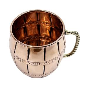 Taza Moscow Mule de Cobre de Alta Calidad con Asa de Caballito de Mar Dorada Fundida, 400ml, Doble Pared, Antiderrames, Reutilizable, Ecológica, para Cerveza y Vino - Product Image 2