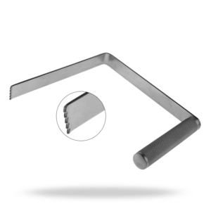 Écarteurs à angle droit 24 cm, instrument neurochirurgical pour la rétraction des tissus profonds en chirurgie de la colonne vertébrale - Product Image 1