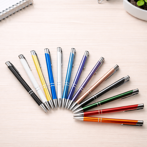 Stylos promotionnels personnalisés avec impression de logo, métal aluminium, impression UV, pour cadeaux d'entreprise, stylos à bille, vente en gros, faible MOQ - Product Image 4