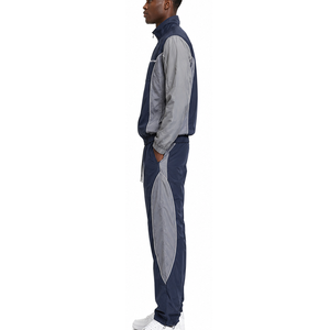 Custom <b>Men</b> Nylon Tracksuit Waterproof Running <b>Jacket</b> and Matching Pants Wholesale OEM ODM Factory Supplier Nylon Tracksuit - Product Image 3