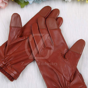 Guantes de Conducción de Cuero Genuino Duraderos de Alta Calidad con Correa de Muñeca Ajustable Antideslizante para Todas las Estaciones Personalizables en Stock - Product Image 2