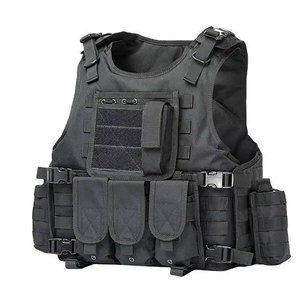 Chaleco Táctico para Hombre, Transpirable, Deportivo, Cuello Redondo, con Bolsillos, 100% Poliéster, Largo Regular, Material Impermeable - Product Image 1