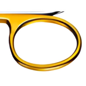 Ciseaux chirurgicaux dentaires universels manuels à coupe de fil, ciseaux courbés à manche doré, micro-ciseaux dentaires pour gencives, certifiés CE Classe I - Product Image 4