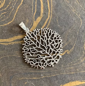 JAIPUR SILVER Handcrafted <b>Branch</b> Textured 925 Sterling Silver Designer Pendant-Elegant Everyday Wear Jewelry - Product Image 5