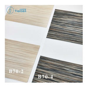 Tende a Rullo Oscuranti con Motivo Zebrato per Finestre Francesi Interne - Misura Personalizzabile, Opzione Motorizzata, Design Moderno - Product Image 2