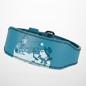 Cinturón de levantamiento de pesas con hebilla de doble punta, estampado gráfico personalizado, soporte lumbar, equipo de entrenamiento de gimnasio, venta al por mayor - Product Image 2