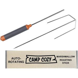 Hands-Free Marshmallow Roasting Stick Automatic Rotating Heat-Resistant | Perfect Campfire <b>Tool</b> for S'mores Safety <b>Fire</b> Starter - Product Image 3