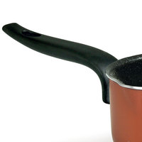 Casseroles italiennes antiadhésives en aluminium avec effet de cuisson en granit bronze, pour une cuisine quotidienne naturelle sans gras
