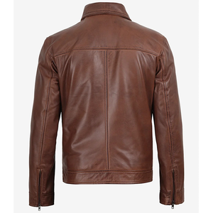 2026 OEM Most Demanding Customized <b>Brown</b> Cowhide <b>Leather</b> <b>Jacket</b> For Men's 100%High Quality Low MOQ Winter Fashion Heated <b>Jacket</b> - Product Image 5