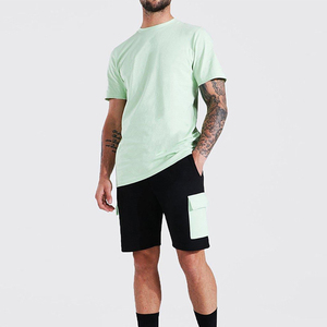 High Performance Custom Logo Design T Shirts & Shorts <b>Sets</b> in Low MOQ Top Style Two Piece Street Wear Men's <b>Twin</b> <b>Sets</b> - Product Image 1