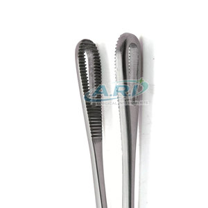 Pinza de Acero Inoxidable para Sujetar Esponjas Médicas, Instrumento Quirúrgico de Acero Inoxidable para Sujetar Esponjas - Product Image 6