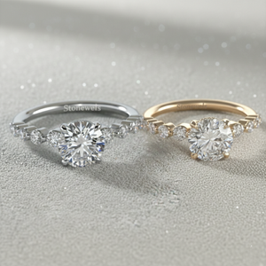 แหวนเพชรเพาะเลี้ยง Stonewels ตัวเรือนทอง 14K แบบหนามเตย ประดับเพชรข้างแบบไล่ขนาด สำหรับเครื่องประดับสั่งทำสุดหรูที่ได้รับการรับรอง - Product Image 4