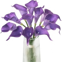 Calla Lily Fleur de Soie Longue Tige Artificielle Arum Lily pour Mariage Bouquet De Mariée Demoiselle D'honneur Décoration de La Maison