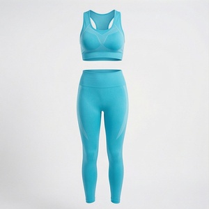 Conjuntos de Yoga para Verano, Tallas Grandes, Ropa Deportiva de Dos Piezas para Mujer, Traje Deportivo para Gimnasio, Fitness, Ejercicio - Product Image 1