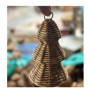Décorations de Noël en rotin tressé rustique pour la maison et les fêtes - Product Image 1