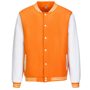 Custom Printing <b>Long</b> Sleeve <b>Men's</b> Baseball <b>Jacket</b> OEM Service <b>Men</b> Plain Blank Letterman Varsity <b>Jacket</b> For <b>Men</b> - Product Image 2
