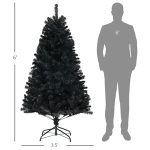 Albero di Natale Artificiale Non Illuminato Alto 1,8 m con 1000 Punte di Rami, Base in Acciaio ad Apertura Automatica per Decorazioni Natalizie Casa e Ufficio - Product Image 6