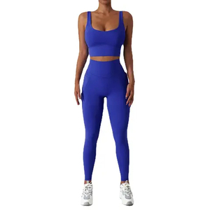 Highly Customized Women's Yoga Set with Built-in Resistance Bands Solid Quick Dry Narrow Fit for Upper Training - Product Image 4