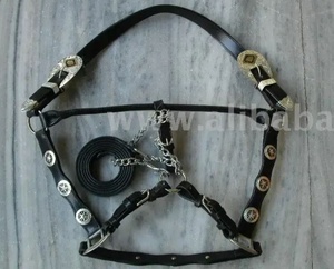 Meilleure vente cuir durable rembourré équitation licou Premium Western selle raccords pour équestre en gros - Product Image 5