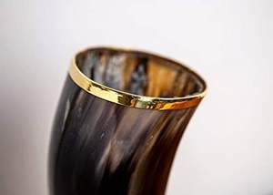 Cuerno para Beber Hecho a Mano y Económico |   Cuerno Vikingo Medieval 100% Natural para Beber Cerveza, Cuerno para Beber en Venta |   Cuernos de Vaca para Beber - Product Image 2