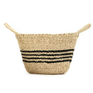 Panier de rangement décoratif en jonc de mer naturel accessoire décoratif tissé pour la maison - Product Image 2