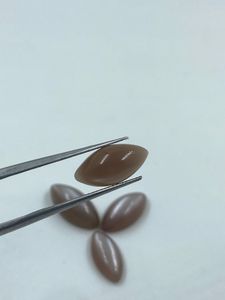Natural Brown Colour Moonstone <b>Top</b> Quality <b>Crystal</b> Stone 15.84Carat 4Pcs High Quality for Jewelry Making - Product Image 2