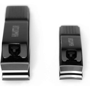 Tagliaunghie Ultra Affilato e Robusto per Mani e Piedi con Custodia in Metallo Visibile, Nero - Product Image 2