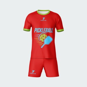 Uniforme de Pickleball 2026 Unisex, Transpirable, Estampado, Anti-UV, Antibacteriano, Cuello Redondo, Manga Corta, Verano, 100% Poliéster, Personalizable - Product Image 5
