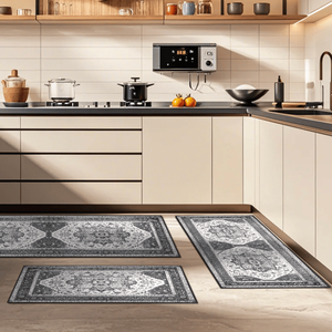 Boho Style 3-Piece Non-Slip <b>Kitchen</b> <b>Rug</b> Sets Thick Washable Floor Mats <b>Runner</b> <b>Kitchen</b> Mats - Product Image 6