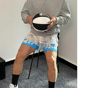 กางเกงบาสเก็ตบอลตาข่ายผู้ชาย OEM มีกระเป๋าข้าง เอวยางยืดพร้อมเชือกผูก  รับผลิตแบบซับลิเมชั่น พิมพ์ลายดิจิตอล 3 มิติ - Product Image 6