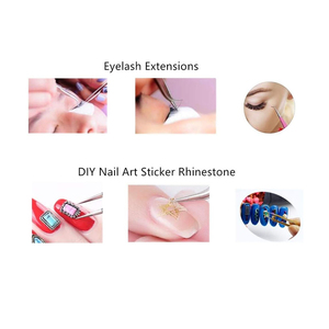 Pinzas Profesionales Duraderas y Reutilizables de Acero Inoxidable para Pestañas, Diseño de Punta Puntiaguda, Diferentes Funciones, Personalizadas - Product Image 5