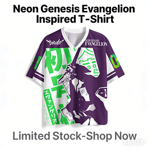 T-shirt en jersey 100 % coton sublimé, motif anime néon 01, coupe classique, col rond, manches courtes, respirant, séchage rapide, imprimé Mecha - Product Image 3