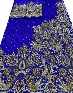 Luxury Handwork Woven Embroidery 100% Polyester <b>Fabric</b> Medium <b>Weight</b> for Girls/Women Wedding/Special Occasion Dresses India - Product Image 3