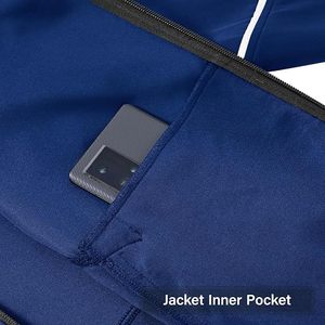 Conjunto Deportivo para Hombre, Gris Granate, Ecológico, Talla Grande, Corte Holgado, Sudadera con Cierre Completo y Pantalones, Transpirable y Ligero - Product Image 6