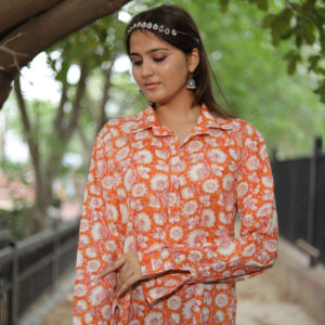 Robe longue indienne en coton à imprimé floral faite à la main femme robe de soirée élégante robe personnalisée cadeau de mariée pour elle en solde - Product Image 1