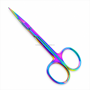 Tijeras de Manicura Profesionales de Titanio Ruso Dazzy al por Mayor, Punta Curva, para Pedicura, Precio Económico, Herramienta de Belleza - Product Image 1