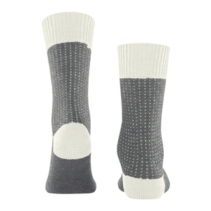 Wholesale <b>Men's</b> Crew <b>Socks</b> Gray <b>White</b> Striped Knitted Breathable Autumn Casual <b>Socks</b> - Product Image 2