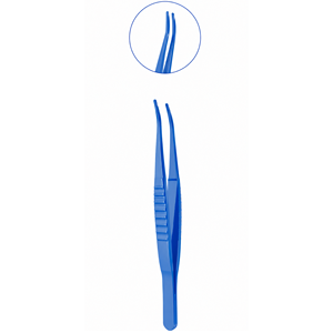 Pinzas de Titanio Azul de Alta Calidad para Pestañas, Instrumento Quirúrgico Oftálmico para Agarrar Pestañas con Precisión y Control - Product Image 6