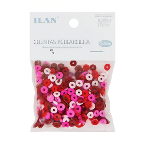 Perline in Argilla Polimerica Ilan 6x1mm Mix Rosa Rosso 17g per Creazione di Gioielli e Artigianato - Product Image 1