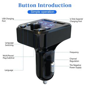 Senza fili auto per Bluetooth FM trasmettitore MP3 Audio USB adattatore Kit vivavoce - Product Image 5