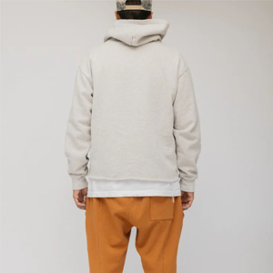 Sudaderas con capucha de forro polar extragrandes personalizadas con logo impreso al por mayor, gruesas, de invierno, lisas, con técnicas de lavado. - Product Image 6